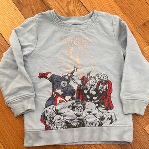 Marvel Blue Graphic Hoodie Sweatshirt